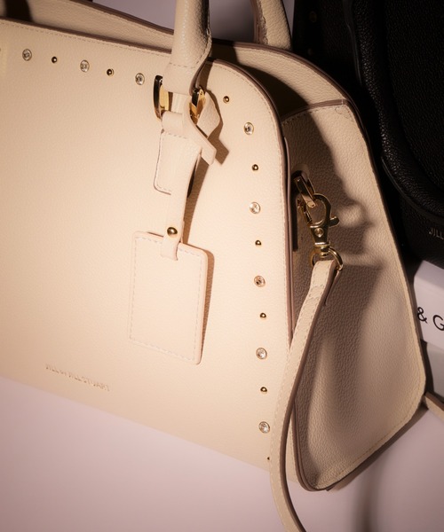 JILL by JILL STUART（ジルバイジルスチュアート）の「◇ビジュースタッズトートバッグ（トートバッグ・レディース・ホワイト/ブラック・FREE）」の6枚目の写真
