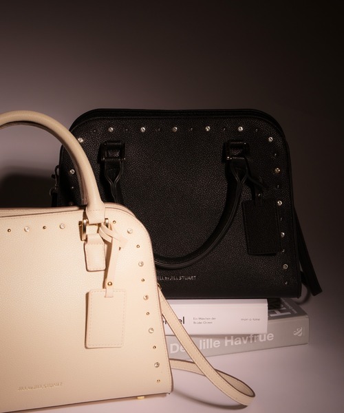 JILL by JILL STUART（ジルバイジルスチュアート）の「◇ビジュースタッズトートバッグ（トートバッグ・レディース・ホワイト/ブラック・FREE）」の7枚目の写真