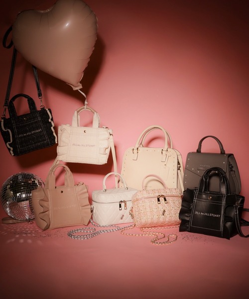 JILL by JILL STUART（ジルバイジルスチュアート）の「◇ビジュースタッズトートバッグ（トートバッグ・レディース・ホワイト/ブラック・FREE）」の8枚目の写真