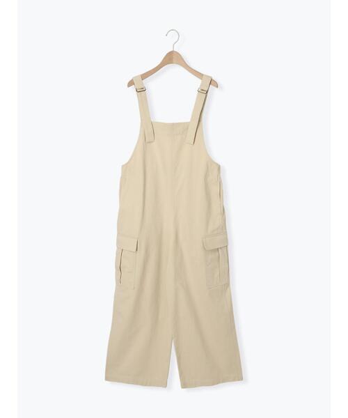 ehka sopo（エヘカソポ）の「カーゴサロペット（サロペット/オーバーオール・レディース・ブラック/ライトベージュ/カーキ・F）」の19枚目の写真