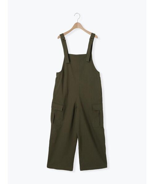 ehka sopo（エヘカソポ）の「カーゴサロペット（サロペット/オーバーオール・レディース・ブラック/ライトベージュ/カーキ・F）」の20枚目の写真