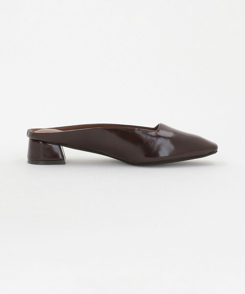 green label relaxing（グリーンレーベルリラクシング）の「スクエア チャンキー ミュール（3cmヒール）（パンプス・レディース・ブラック/ダークブラウン・S/L/M）」の11枚目の写真