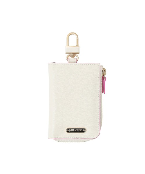 MILKFED.（ミルクフェド）の「LOGO MULTI KEY CASE（キーケース/キーアクセサリー・レディース・ブラック/オフホワイト/ブラウン・ONE SIZE）」の2枚目の写真