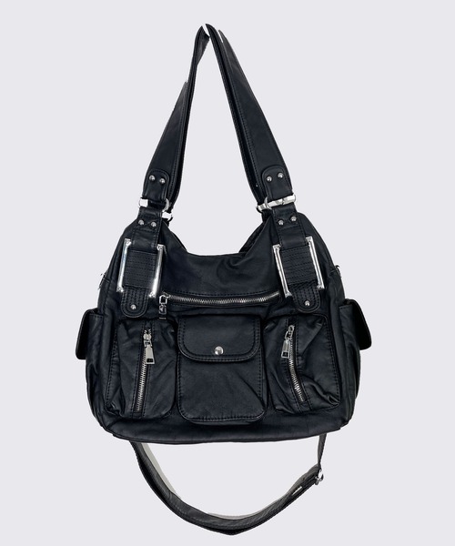 セール】ヴィンテージ ライク マルチポケット 2WAY ショルダー バッグ