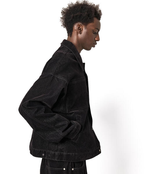 セール】DankeSchon/ダンケシェーン/FLOCKY DENIM SHORT JACKET