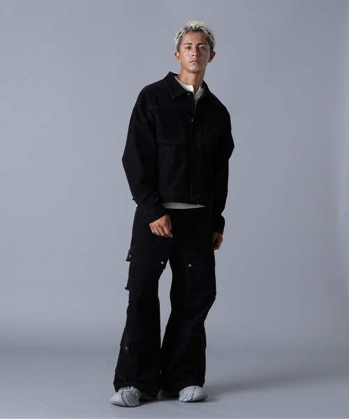 DANKE SCHON（ダンケシェーン）の「DankeSchon/ダンケシェーン/FLOCKY DENIM SHORT JACKET（デニムジャケット・メンズ・ブラック/ブラウン・M/L）」の12枚目の写真