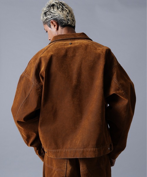 DANKE SCHON（ダンケシェーン）の「DankeSchon/ダンケシェーン/FLOCKY DENIM SHORT JACKET（デニムジャケット・メンズ・ブラック/ブラウン・M/L）」の17枚目の写真