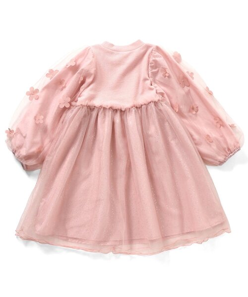 apres les cours(アプレレクール)の「お花モチーフラメチュールワンピース_アプレレクールマシェリ(ワンピース・キッズ・ピンク/ワインレッド・80/90/100/110/130/120)」の9枚目の写真