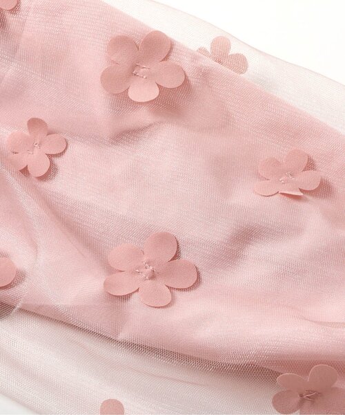 apres les cours(アプレレクール)の「お花モチーフラメチュールワンピース_アプレレクールマシェリ(ワンピース・キッズ・ピンク/ワインレッド・80/90/100/110/130/120)」の5枚目の写真