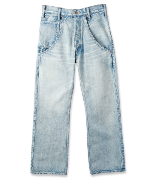 amok（アモク）の「VINTAGE DENIM PANTS（デニムパンツ・メンズ・ライトインディゴブルー/インディゴブルー・L/M/S）」の2枚目の写真