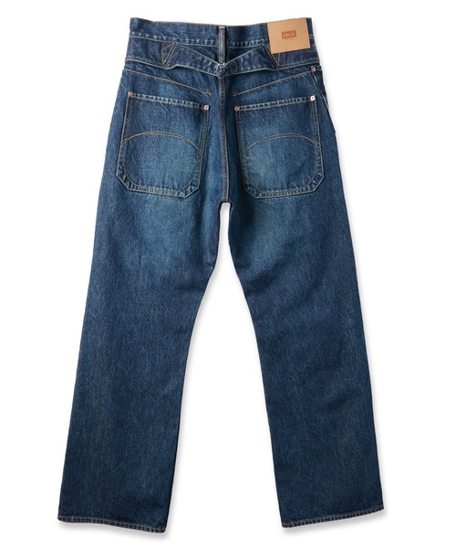 amok（アモク）の「VINTAGE DENIM PANTS（デニムパンツ・メンズ・ライトインディゴブルー/インディゴブルー・L/M/S）」の4枚目の写真