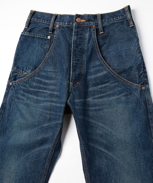 amok（アモク）の「VINTAGE DENIM PANTS（デニムパンツ・メンズ・ライトインディゴブルー/インディゴブルー・L/M/S）」の10枚目の写真