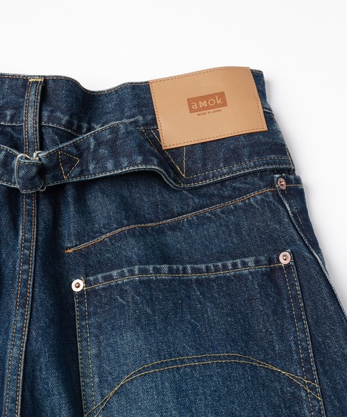 amok（アモク）の「VINTAGE DENIM PANTS（デニムパンツ・メンズ・ライトインディゴブルー/インディゴブルー・L/M/S）」の14枚目の写真
