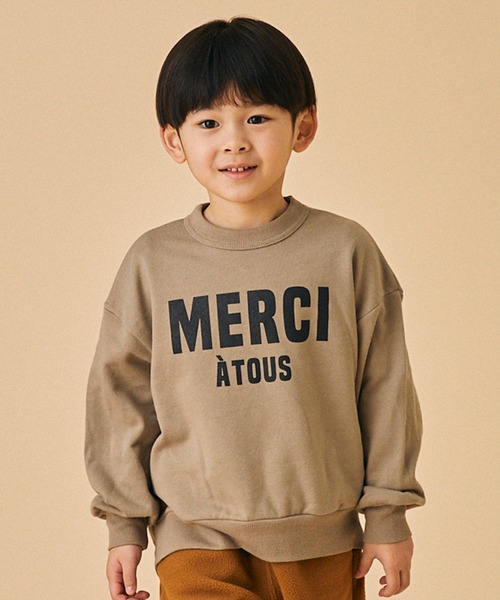 FOV(フォブ)の「FOV/フォブ MERCI ビッグトレーナー(スウェット・キッズ・ホワイト系その他2/ブラック/グレイッシュベージュ・XL/L/M/S)」の11枚目の写真