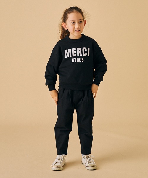 FOV(フォブ)の「FOV/フォブ MERCI ビッグトレーナー(スウェット・キッズ・ホワイト系その他2/ブラック/グレイッシュベージュ・XL/L/M/S)」の13枚目の写真