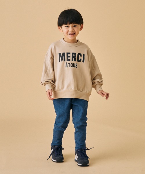 FOV(フォブ)の「FOV/フォブ MERCI ビッグトレーナー(スウェット・キッズ・ホワイト系その他2/ブラック/グレイッシュベージュ・XL/L/M/S)」の12枚目の写真