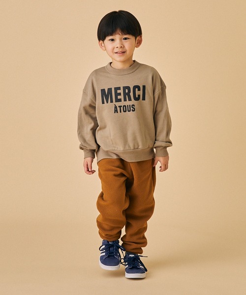 FOV(フォブ)の「FOV/フォブ MERCI ビッグトレーナー(スウェット・キッズ・ホワイト系その他2/ブラック/グレイッシュベージュ・XL/L/M/S)」の14枚目の写真