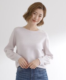 grove | 【最終お値下げ！】ガーターボートネックプルオーバー【洗える/毛玉軽減】(ニット/セーター)