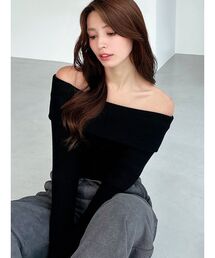 RESEXXY ブラックオフショルダーパフスリーブ RESEXXY ブラックオフショルダーパフスリーブ - メルカリ