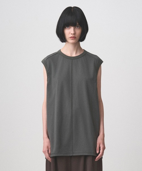 Juha（ユハ）の「SIGNATURE NO-SLEEVE（タンクトップ・メンズ・チャコールグレー/ブラック/ホワイト・3/4）」の3枚目の写真
