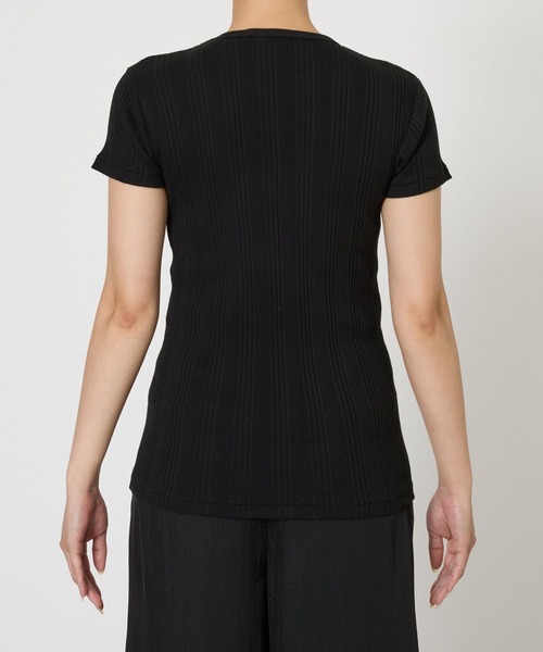 YOUNG&OLSEN The DRYGOODS STORE(ヤングアンドオルセン)の「【YOUNG&OLSEN】RANDOM RIB CREWNECK(Tシャツ/カットソー・レディース・ホワイト/ブラック・フリー)」の22枚目の写真