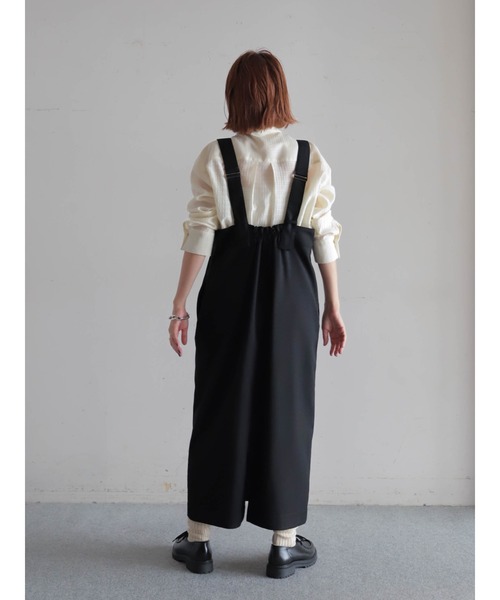 FIL DE FER（フィルデフェール）の「ミックスツイード　サス付きスカート（スカート・レディース・ブラック/ブルー・FREE）」の21枚目の写真