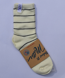 MILLER（ミラー）の「【Robert P.Miller/ロバートピーミラー】1Pソックス クルー/靴下/ボーダー【WEB限定】（ソックス/靴下）」