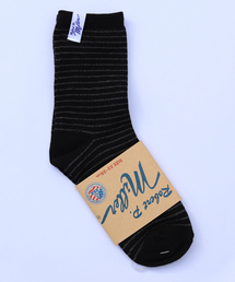 MILLER（ミラー）の「【Robert P.Miller/ロバートピーミラー】1Pソックス クルー/靴下/ボーダー【WEB限定】（ソックス/靴下）」