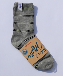 MILLER（ミラー）の「【Robert P.Miller/ロバートピーミラー】1Pソックス クルー/靴下/ボーダー【WEB限定】（ソックス/靴下）」