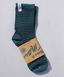 MILLER（ミラー）の「【Robert P.Miller/ロバートピーミラー】1Pソックス クルー/靴下/ボーダー【WEB限定】（ソックス/靴下）」