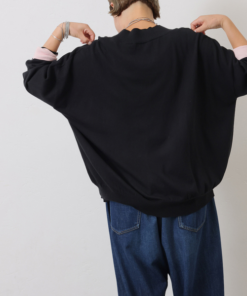 JOURNAL STANDARD LUXE(ジャーナルスタンダード ラックス)の「C/Caテンジク Vネックプルオーバー(ニット/セーター・レディース・グレー/ブラック・FREE)」の8枚目の写真