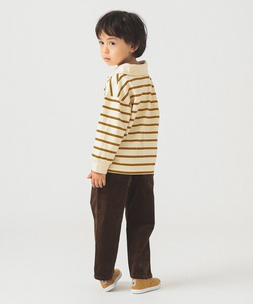 B:MING by BEAMS(ビーミングバイビームス)の「ラガーシャツ(Tシャツ/カットソー・キッズ・チャコールグレー/ホワイト系その他5・140/100/130/110/120)」の15枚目の写真