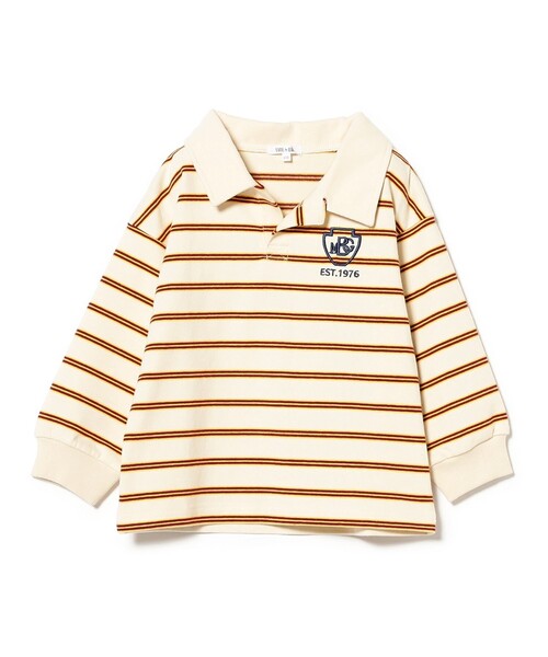 B:MING by BEAMS(ビーミングバイビームス)の「ラガーシャツ(Tシャツ/カットソー・キッズ・チャコールグレー/ホワイト系その他5・140/100/130/110/120)」の16枚目の写真