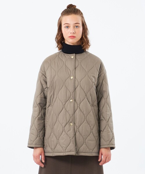 MACKINTOSH PHILOSOPHY(マッキントッシュ フィロソフィー)の「【WEB&一部店舗】リバーシブルキルティングコート(ノーカラーコート・レディース・ベージュ系その他4/ブラック・36/38)」の5枚目の写真
