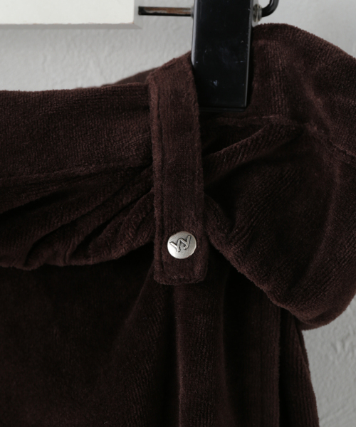 OPEN Yy(オープンワイワイ)の「【Geek Office / ギークオフィス】OPEN YY Woven ROLLED WAIST VELOUR CARGO(カーゴパンツ・レディース・ブラウン/ブラック・SMALL)」の8枚目の写真