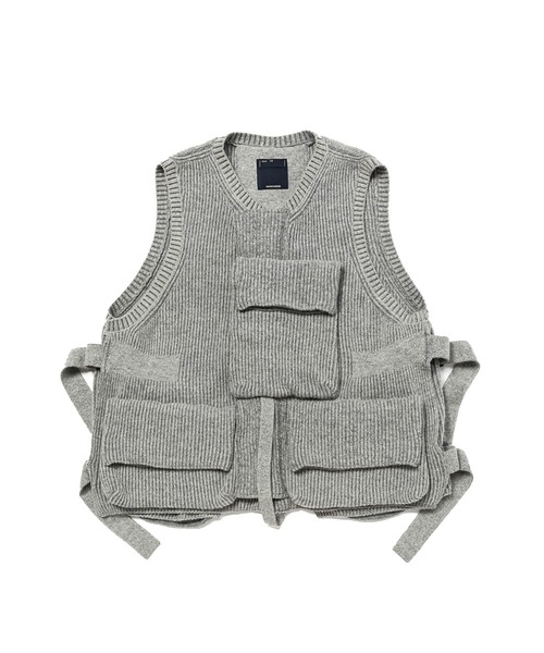 ミーンズワイル meanswhile ［過剰収納力］ニットラゲッジベスト