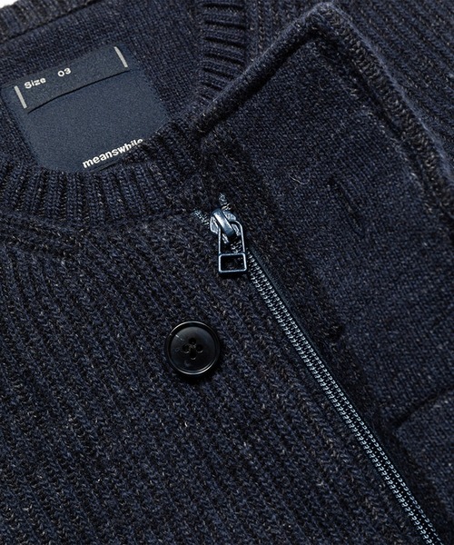 meanswhile(ミーンズワイル)の「Body Armor Knit Vest(ベスト・メンズ・ダークネイビー/チャコール/グレー・2(M)/1(S)/3(L))」の20枚目の写真