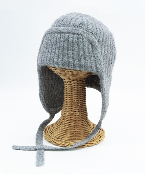 polcadot（ポルカドット）の「HEATHER FLIGHT WATCH/ヘザー フライトニットワッチ（ニットキャップ/ビーニー・レディース・グレー/ラベンダー/ベージュ・FREE）」の6枚目の写真