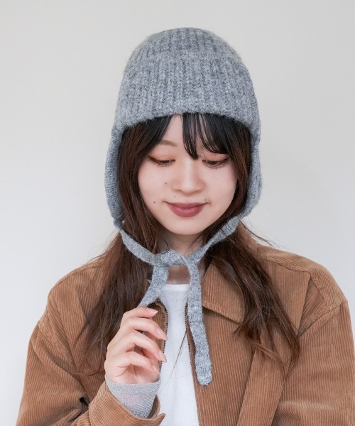 polcadot（ポルカドット）の「HEATHER FLIGHT WATCH/ヘザー フライトニットワッチ（ニットキャップ/ビーニー・レディース・グレー/ラベンダー/ベージュ・FREE）」の18枚目の写真
