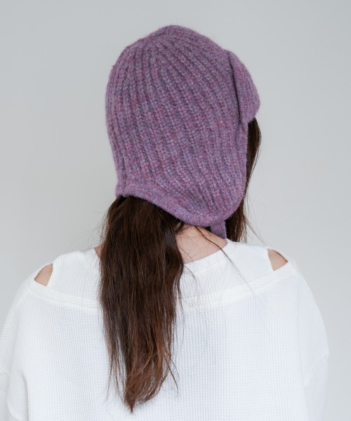 polcadot（ポルカドット）の「HEATHER FLIGHT WATCH/ヘザー フライトニットワッチ（ニットキャップ/ビーニー・レディース・グレー/ラベンダー/ベージュ・FREE）」の11枚目の写真