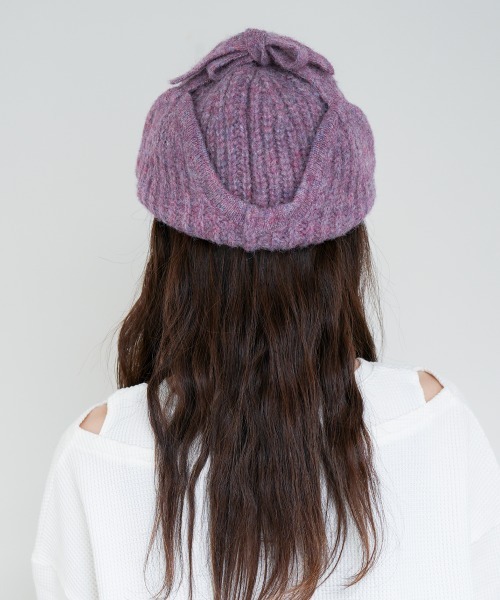 polcadot（ポルカドット）の「HEATHER FLIGHT WATCH/ヘザー フライトニットワッチ（ニットキャップ/ビーニー・レディース・グレー/ラベンダー/ベージュ・FREE）」の7枚目の写真