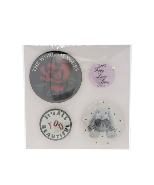 jouetie（ジュエティ）の「カンバッジセット（その他雑貨・レディース・レッド/ブルー・FREE）」の2枚目の写真