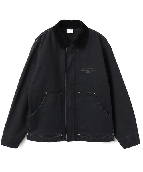 atmos（アトモス）の「atmos Heavy Duck Work Jacket / アトモス ヘビーダック ワーク ジャケット（カバーオール・メンズ・ベージュ/ブラック・M/L/XL）」の11枚目の写真