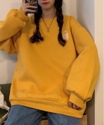 SHEPP（シープ）の「裏起毛バックプリントオーバースウェット（スウェット）」