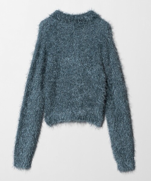 BEAUTY&YOUTH UNITED ARROWS（ビューティーアンドユースユナイテッドアローズ）の「ポリエステル シャギーカーディガン ウォッシャブル（カーディガン/ボレロ・レディース・ブラック/オフホワイト/コバルトブルー・FREE）」の18枚目の写真