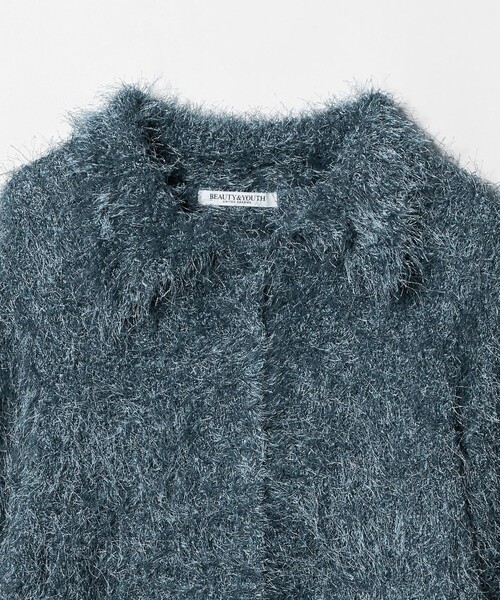 BEAUTY&YOUTH UNITED ARROWS（ビューティーアンドユースユナイテッドアローズ）の「ポリエステル シャギーカーディガン ウォッシャブル（カーディガン/ボレロ・レディース・ブラック/オフホワイト/コバルトブルー・FREE）」の19枚目の写真