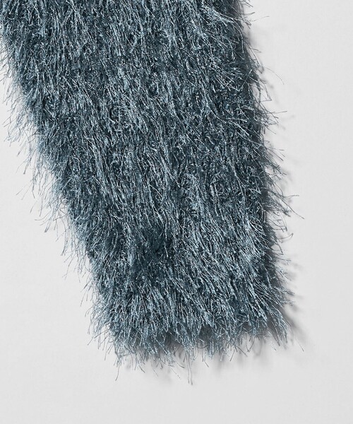 BEAUTY&YOUTH UNITED ARROWS（ビューティーアンドユースユナイテッドアローズ）の「ポリエステル シャギーカーディガン ウォッシャブル（カーディガン/ボレロ・レディース・ブラック/オフホワイト/コバルトブルー・FREE）」の20枚目の写真