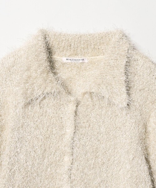 セール】ポリエステル シャギーカーディガン ウォッシャブル