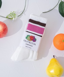 FRUIT OF THE LOOM（フルーツオブザルーム）の「C FTL カラフルラインB / レディース / クルー丈ソックス / ラインソックス（ソックス/靴下・レディース）」
