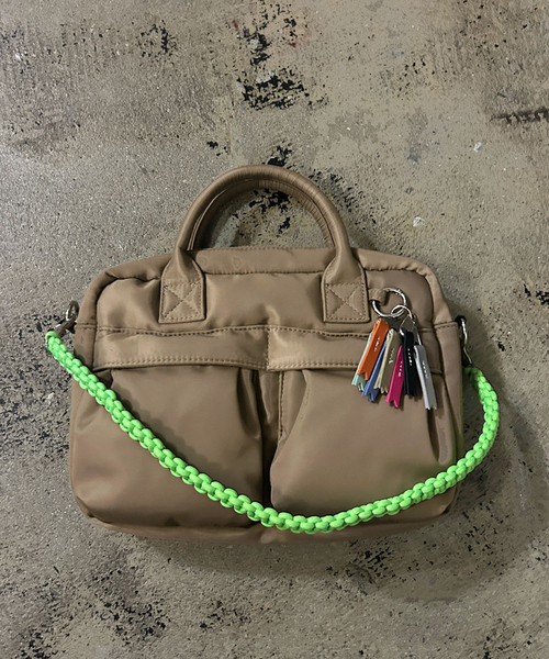 Cheek(チーク)の「【cheek / チーク】W pocket 3way boston / ダブルポケット 3WAYボストンバッグ (C25008)(ショルダーバッグ・メンズ・グレー/ブラック/ベージュ/カーキ・フリー)」の3枚目の写真